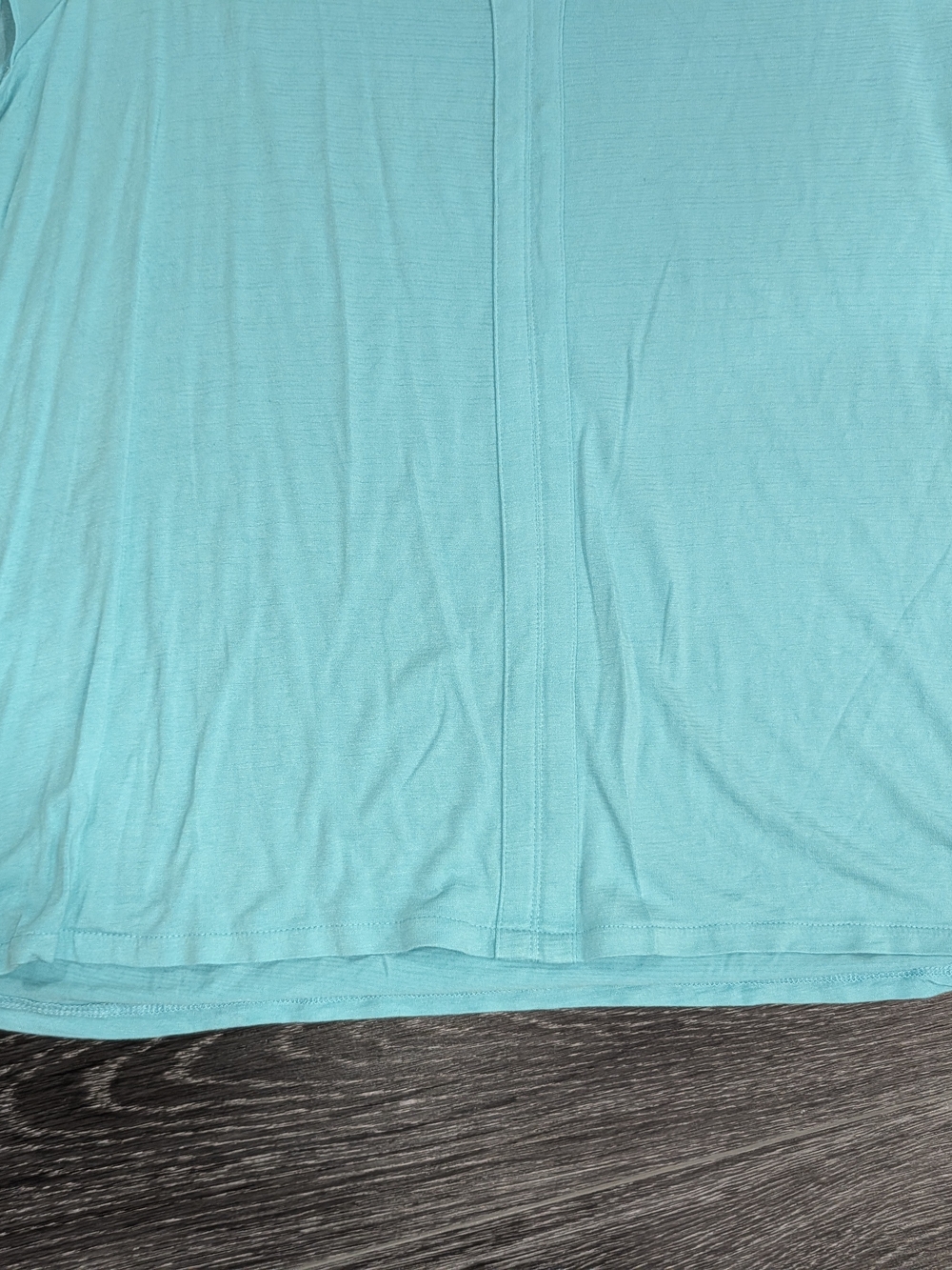 Liz Claiborne Aqua V-Neck Short Sleeve Top - Picture 7 of 11